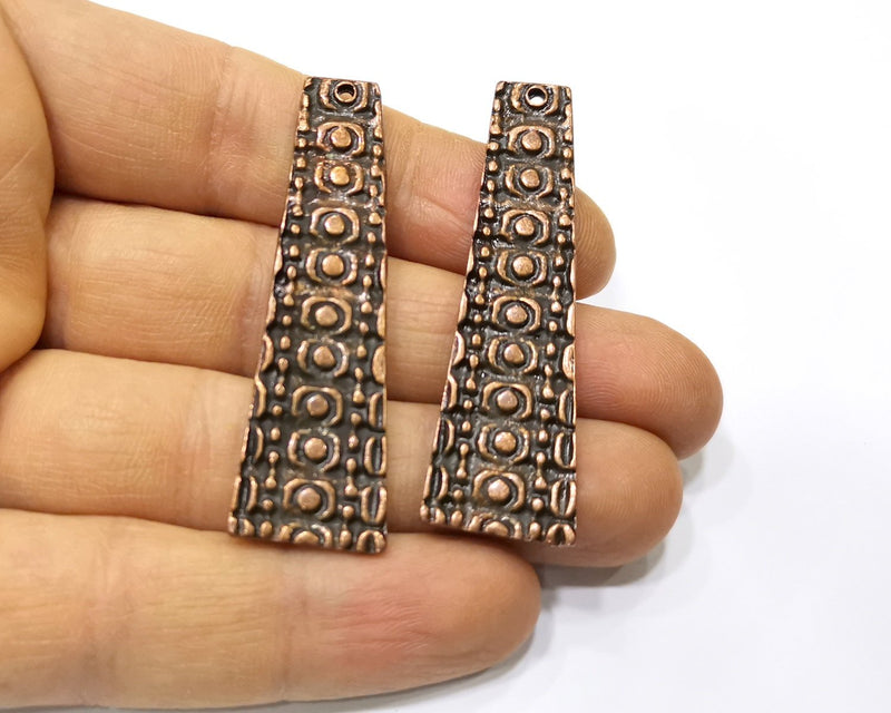 2 Copper Charm Antique Copper Charm (55x16mm) G16868