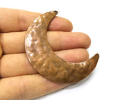 Crescent Pendant Moon Pendant Antique Copper Plated Metal (66x20mm) G16870