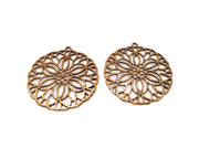 2 Copper Charm Antique Copper Charm (40mm) G16871