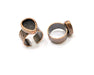 Copper Ring Blank Setting Cabochon Base inlay Ring Backs Mounting Adjustable Ring Base Bezel (14x10mm blank) Antique Copper Plated G16873