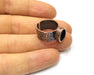 Copper Ring Blank Setting Cabochon Base inlay Ring Backs Mounting Adjustable Ring Base Bezel (10x8mm blank) Antique Copper Plated G16875