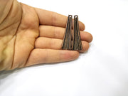 2 Copper Charm Antique Copper Charm (53x14mm) G16879