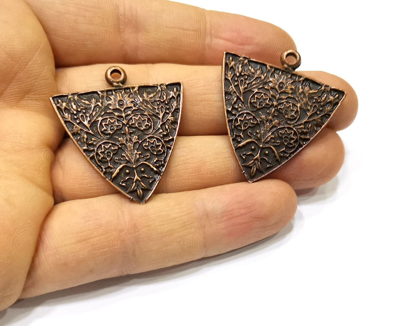 2 Copper Charm Antique Copper Charm (37x30mm) G16880