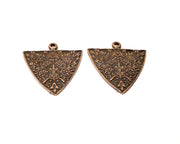2 Copper Charm Antique Copper Charm (37x30mm) G16880
