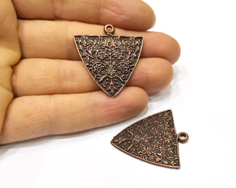 2 Copper Charm Antique Copper Charm (37x30mm) G16880