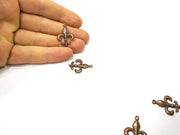 8 Copper Charm Antique Copper Charm (26x19mm) G16885