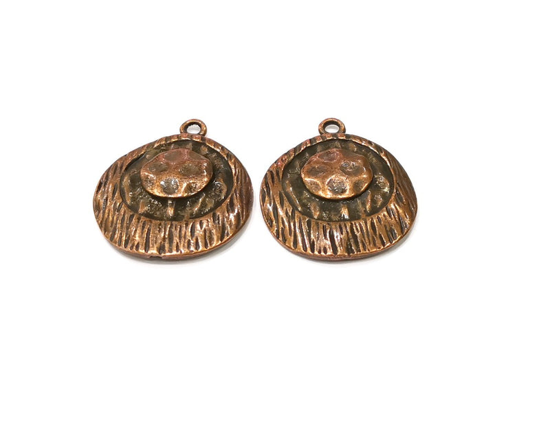 2 Copper Charm Antique Copper Charm (34x28mm) G16900