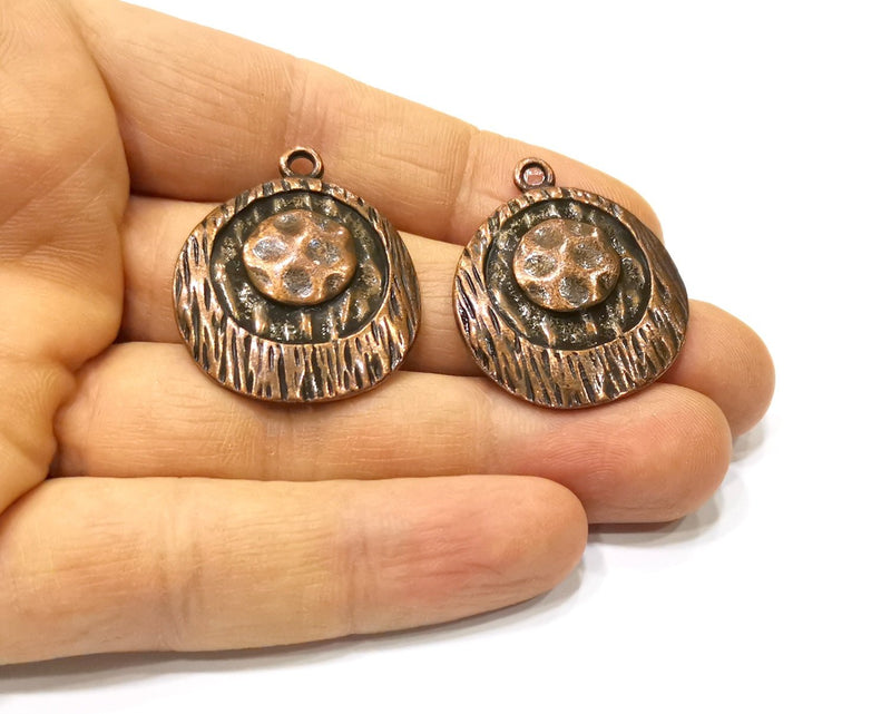 2 Copper Charm Antique Copper Charm (34x28mm) G16900