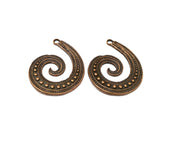 2 Copper Charm Antique Copper Charm (45x34mm) G16907