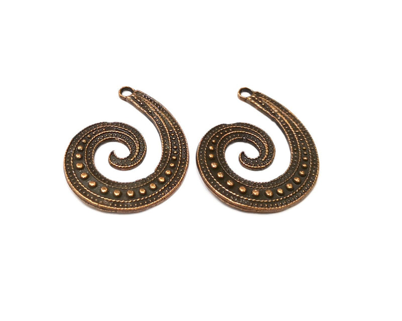 2 Copper Charm Antique Copper Charm (45x34mm) G16907