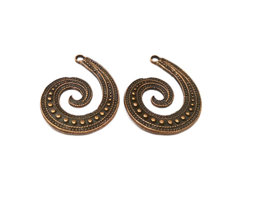2 Copper Charm Antique Copper Charm (45x34mm) G16907
