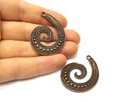 2 Copper Charm Antique Copper Charm (45x34mm) G16907
