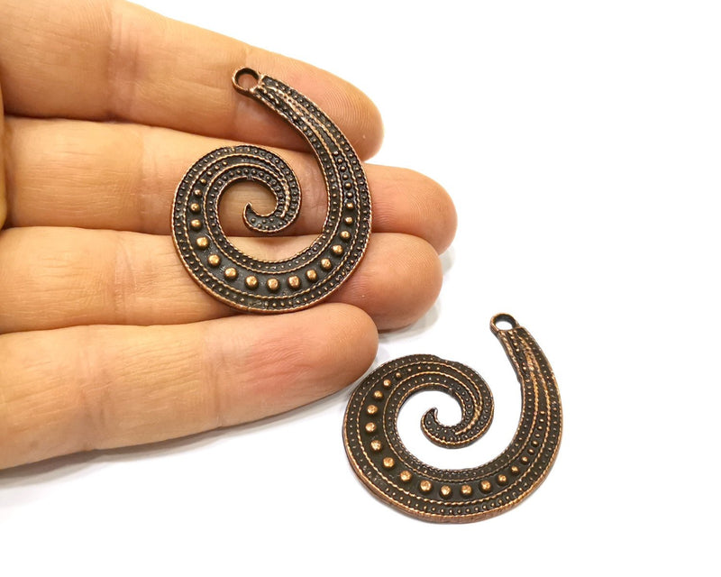 2 Copper Charm Antique Copper Charm (45x34mm) G16907