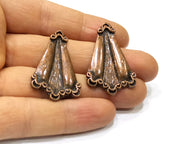 2 Copper Charm Antique Copper Charm (40x25mm) G16908