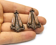 2 Copper Charm Antique Copper Charm (40x25mm) G16908