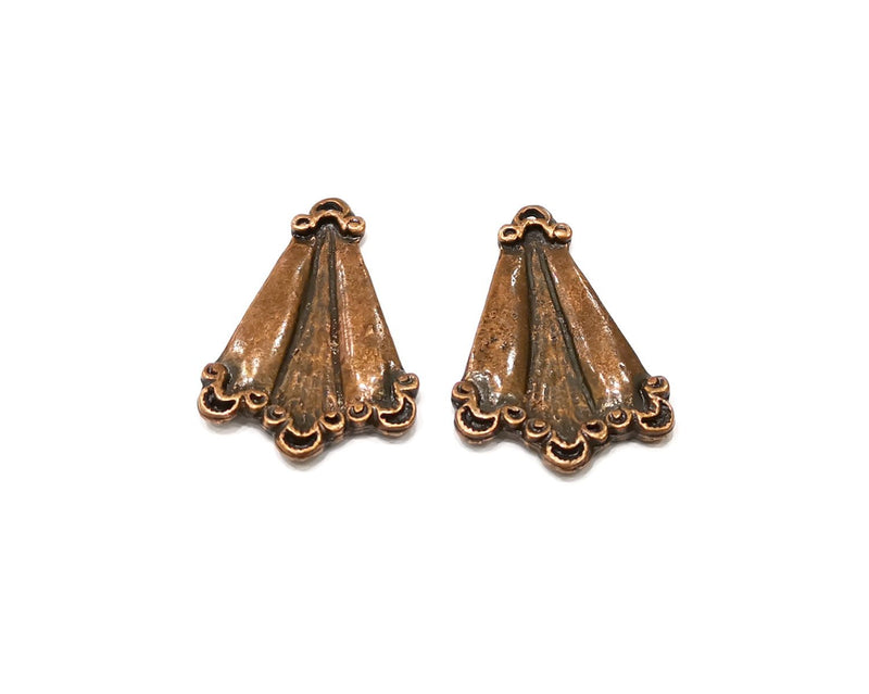 2 Copper Charm Antique Copper Charm (40x25mm) G16908