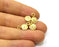 10 Gold Charms Gold Plated Charms  (13x8mm)  G16934