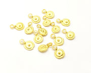 10 Gold Charms Gold Plated Charms  (13x8mm)  G16934