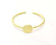 Gold Bangle Blanks Hammered Bracelet Blanks Cuff Blanks Adjustable Bracelet Blank Gold Plated Bracelet (20 mm Blanks ) G16944
