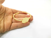 Gold Bangle Blanks Hammered Bracelet Blanks Cuff Blanks Adjustable Bracelet Blank Gold Plated Bracelet (25 mm Blanks ) G16953
