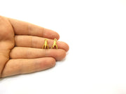 5 Claw Charms Gold Plated Charms  (17x9mm)  G16963