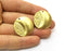 2 Gold Charms Gold Plated Charms  (28mm)  G16966