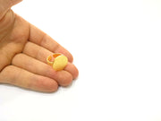 Gold Ring Blank Setting Cabochon Base Ring Hammered Mounting Adjustable Ring Bezel (20mm blank ) Gold Plated Metal G16975