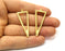 2 Triangle Pendant Gold Plated Charms  (44x16mm)  G16977