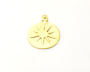 2 Gold Charms Gold Plated Charms  (26mm)  G16979
