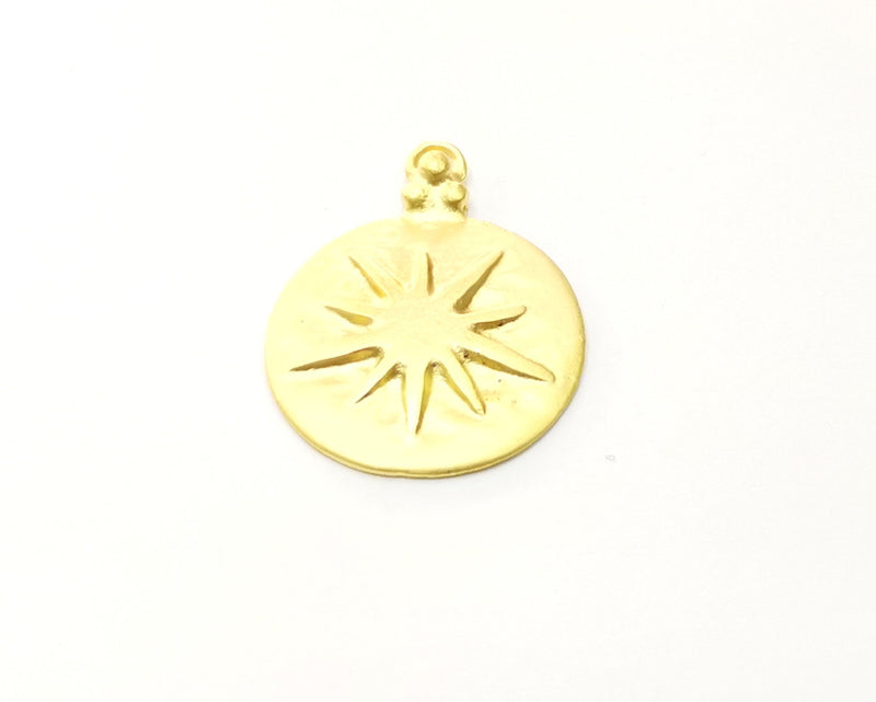 2 Gold Charms Gold Plated Charms  (26mm)  G16979