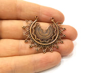 2 Copper Charm Antique Copper Charm (43x37mm) G16997
