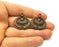2 Copper Charm Antique Copper Charm (28x27mm) G16998