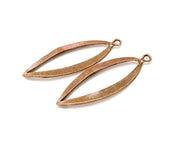 2 Copper Charm Antique Copper Charm (60x22mm) G17000