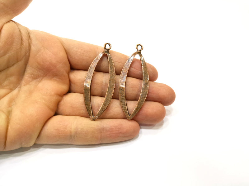 2 Copper Charm Antique Copper Charm (60x22mm) G17000