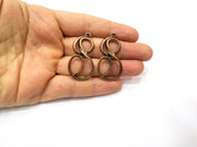 2 Copper Charm Antique Copper Charm (42x22mm) G17001