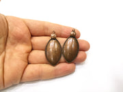2 Copper Charm Antique Copper Charm (46x22mm) G17003