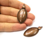 2 Copper Charm Antique Copper Charm (46x22mm) G17003