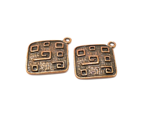 2 Copper Charm Antique Copper Charm (39x35mm) G17005