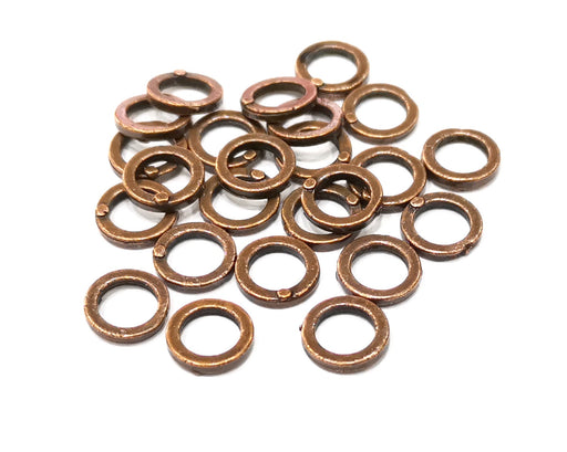 20 Circle Connector Copper Circle Antique Copper Plated Metal (10mm) G17006