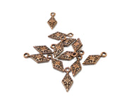 20 Copper Charm Antique Copper Charm (15x6mm) G17014