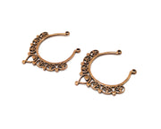 2 Copper Charm Antique Copper Charm (41x38mm) G17015
