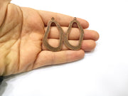 2 Copper Charm Antique Copper Charm (49x27mm) G17019