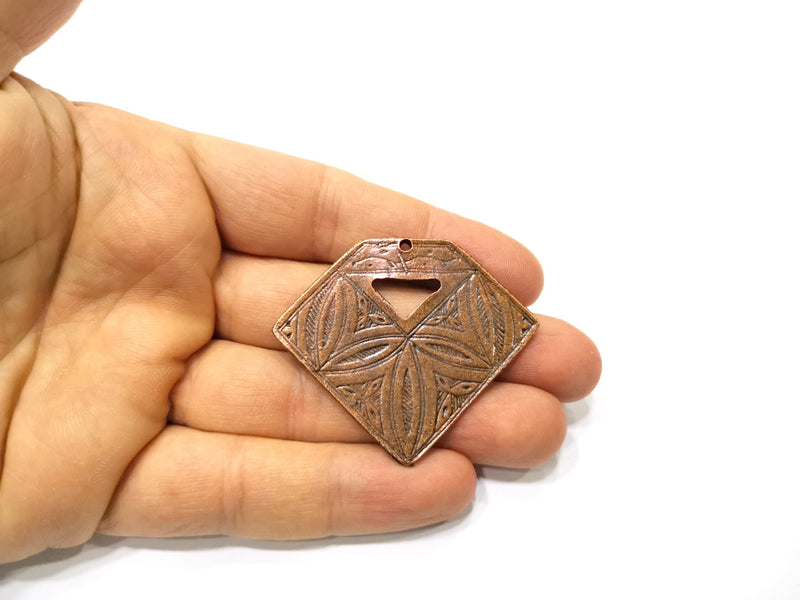 Copper Pendant Antique Copper Plated Pendant (53x45mm) G17025