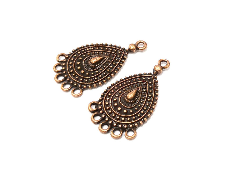 2 Copper Charm Connector Antique Copper Charm (35x20mm) G17026