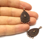 2 Copper Charm Connector Antique Copper Charm (35x20mm) G17026