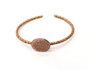 Bracelet Blank Hammered Cuff Mountings Bangle Blank Glass Cabochon Base Adjustable Antique Copper Bracelet (20mm Blank) G17027