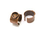 Copper Ring Settings inlay Ring Blank Mosaic Ring Bezel Base Cabochon Mountings (10 mm blank) Antique Copper Plated Brass  G17030