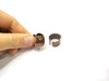 Copper Ring Settings inlay Ring Blank Mosaic Ring Bezel Base Cabochon Mountings (10 mm blank) Antique Copper Plated Brass  G17030