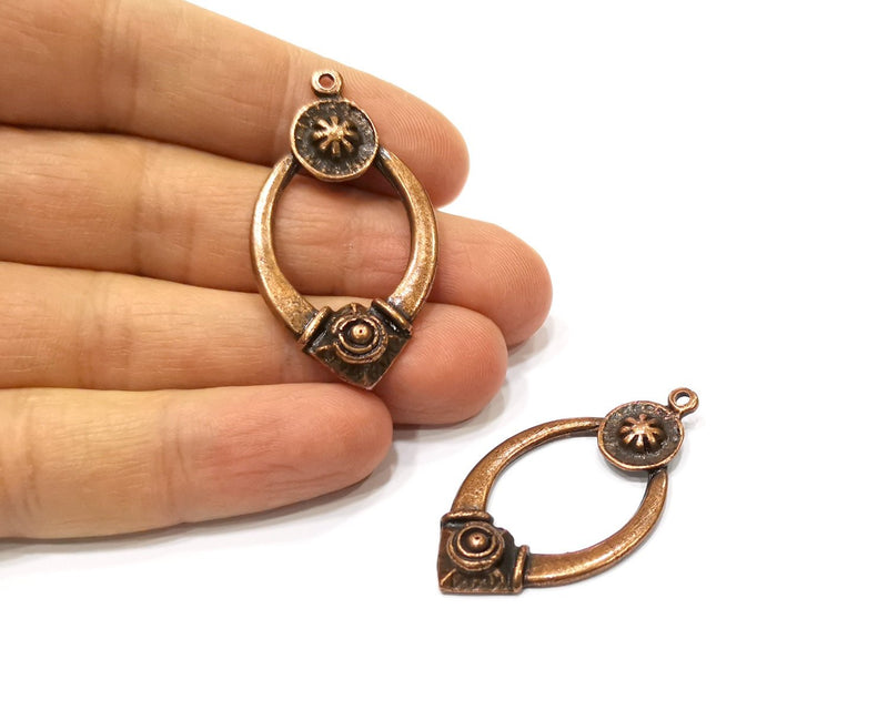 2 Copper Charm Antique Copper Charm (45x25mm) G17039