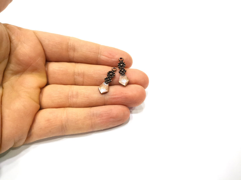 10 Copper Charm Antique Copper Charm (23x7mm) G17041